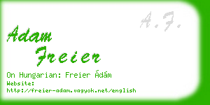 adam freier business card